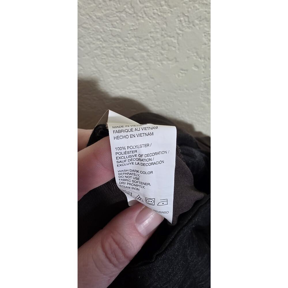 Izod Men’s Dark Brown Flat Front Straight Fit Slacks Dress Pants 38x32 Pleated - Picture 4 of 4